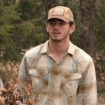 Carter’s beige plaid shirt on Dutton Ranch