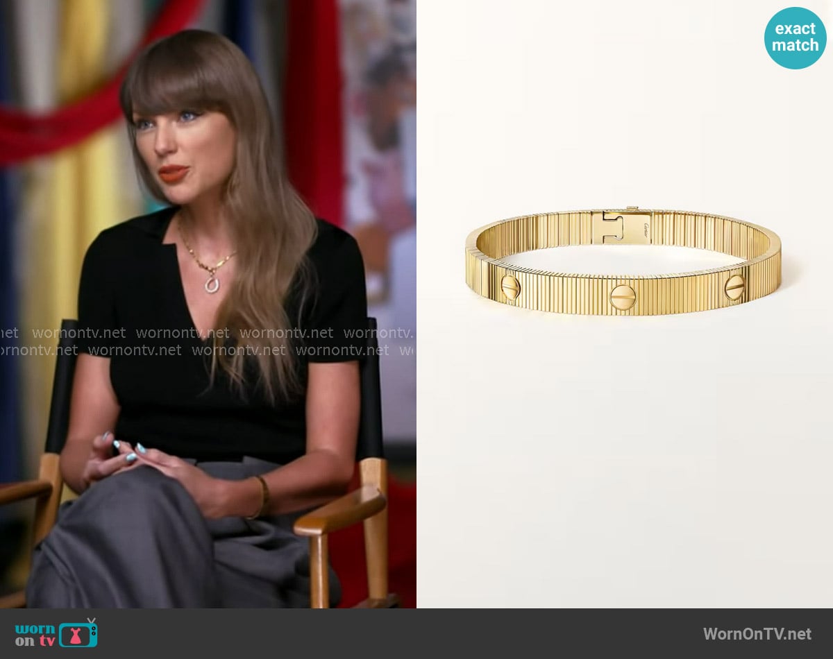 Cartier LOVE Unlimited Bracelet worn by Taylor Swift on Good Morning America