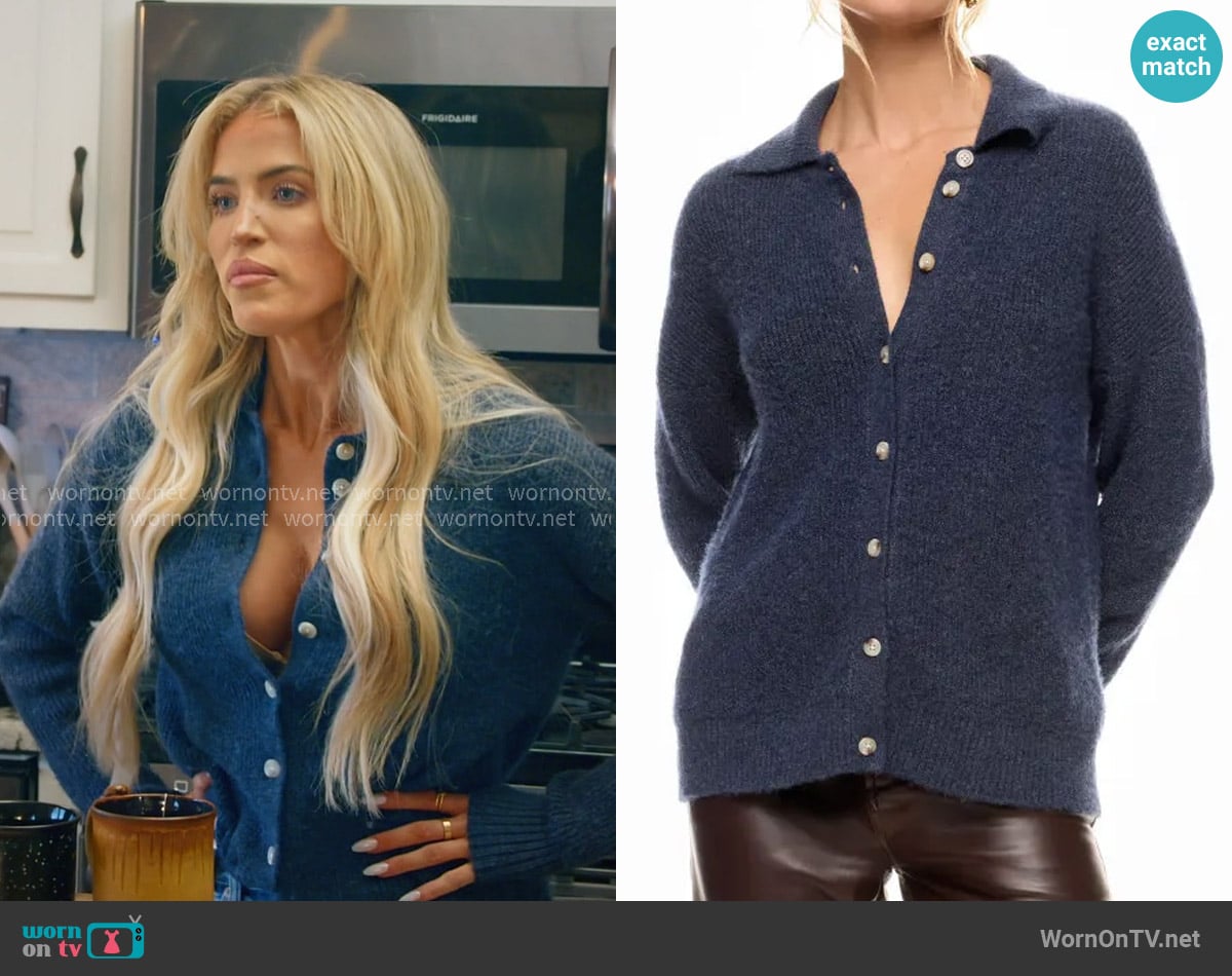 Central Park West Millie Oversized Sweater Polo worn by Allie Eklund on The McBee Dynasty Real American Cowboys