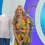 Chassie's yellow tropical print dress on Today