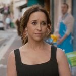 Chelsea’s black ribbed tank and pencil skirt on Paris is Always a Good Idea