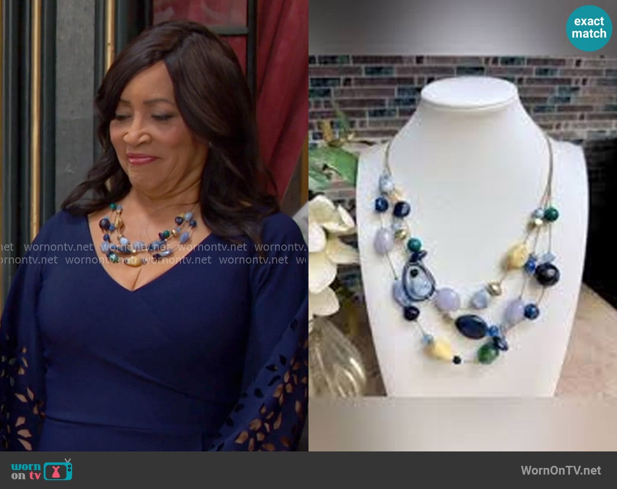 Chico's Layered Necklace worn by Paulina Price (Jackée Harry) on Days of our Lives