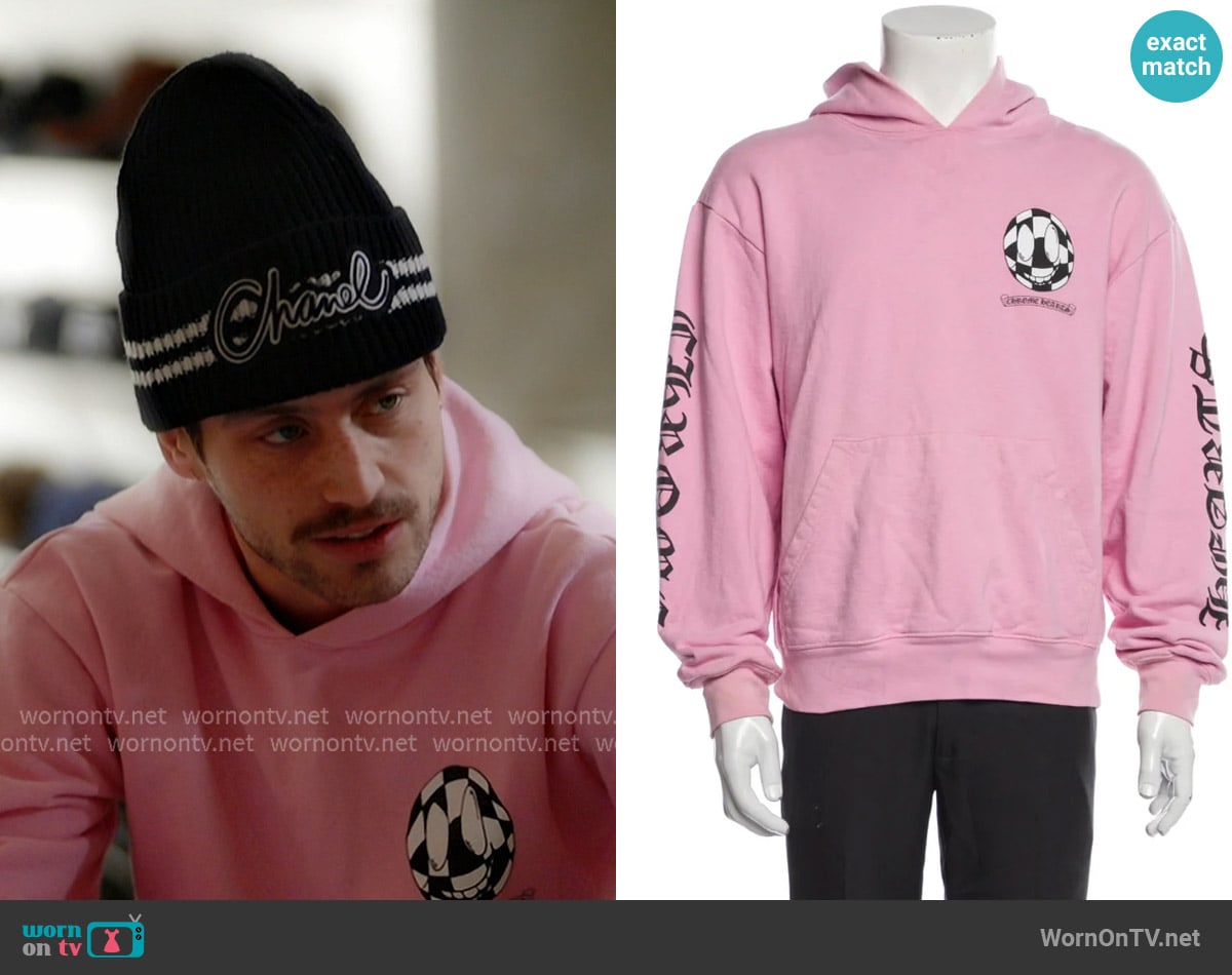 Chrome Hearts Matty Boy Vanity Affair Hoodie worn by Liam Obergfoll on Next Gen NYC