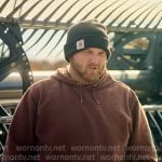 Cole’s brown hoodie on The McBee Dynasty Real American Cowboys