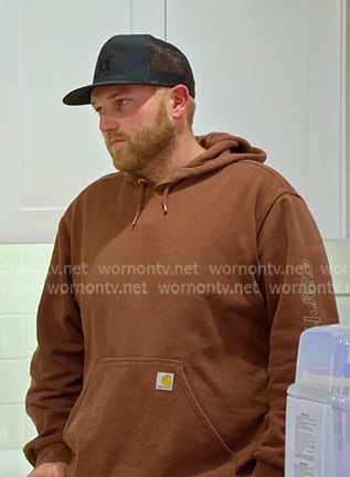 Cole's brown hoodie on The McBee Dynasty Real American Cowboys