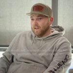 Cole’s grey hoodie on The McBee Dynasty Real American Cowboys
