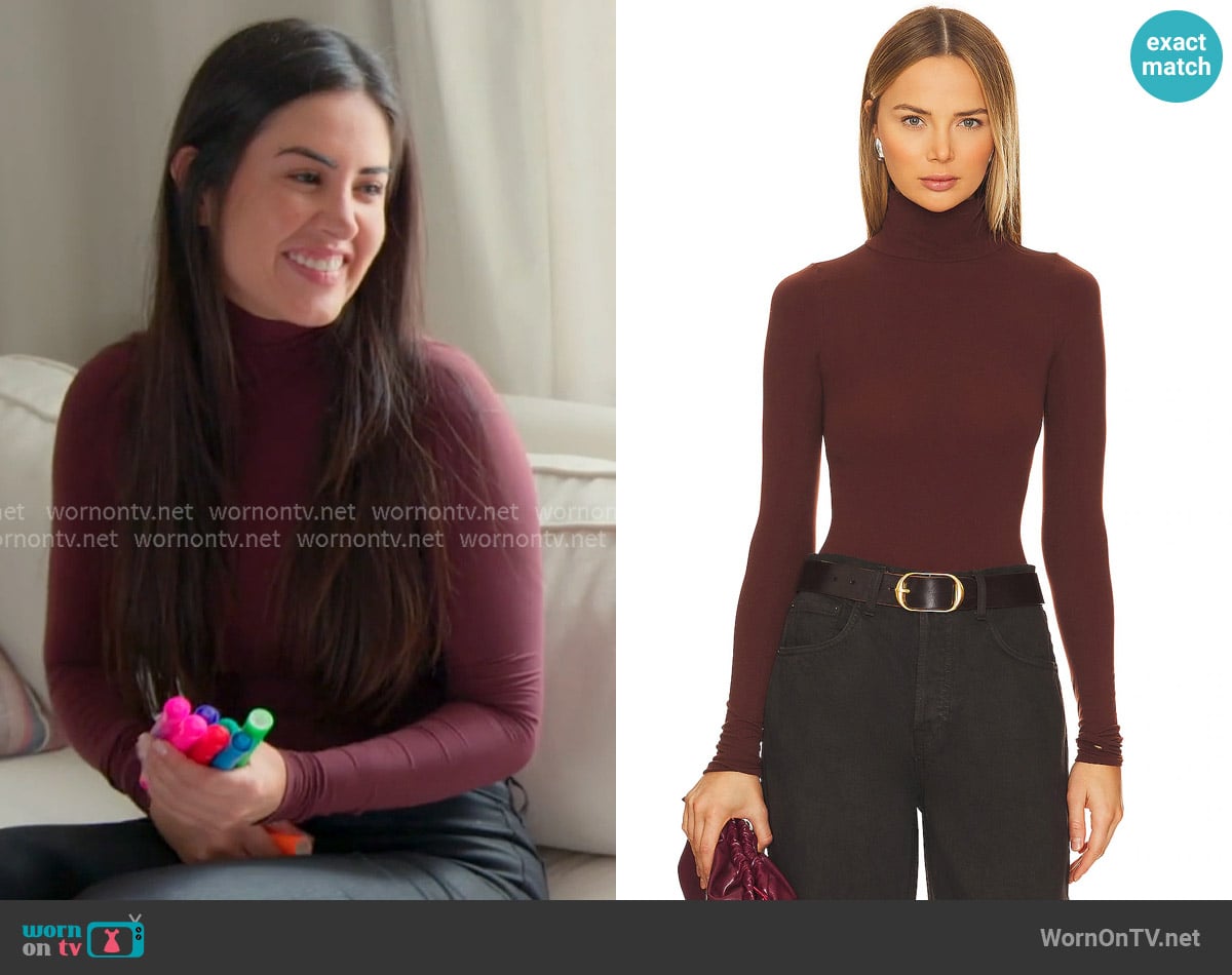 Commando Ballet Turtleneck Bodysuit worn by Michelle Saniei on The Valley