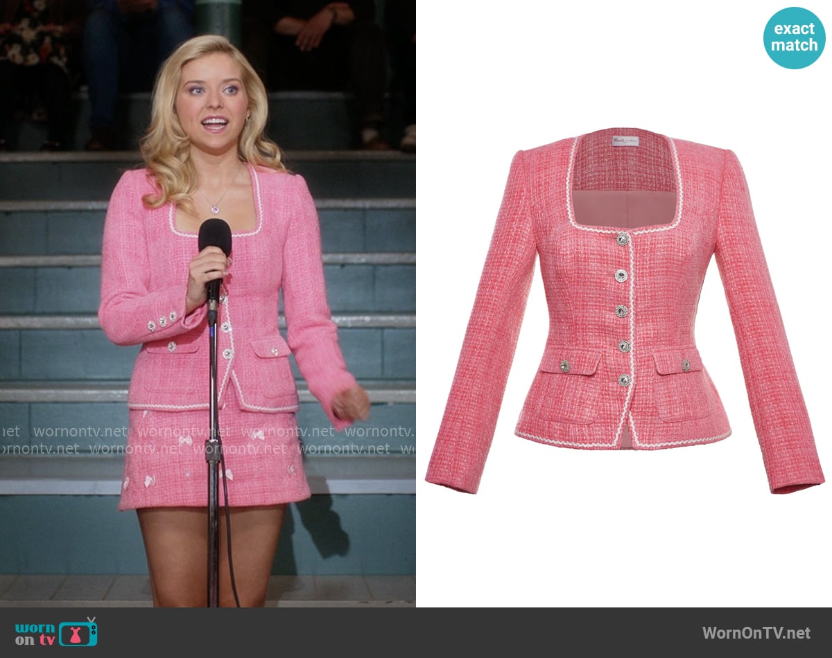 Cosette di Ames Diana Blazer worn by Elle Woods (Lexi Minetree) on Elle