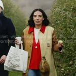Danielle’s colorblock coat on In The City