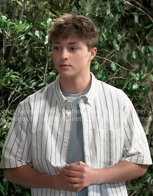 Danny’s striped button down shirt on General Hospital