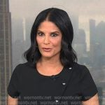 Darlene’s black asymmetric button top on Today