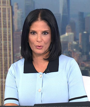 Darlene’s blue collared dress on Today