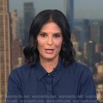 Darlene’s navy shirtdress on Today