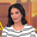 Darlene’s white striped short sleeve top on Today