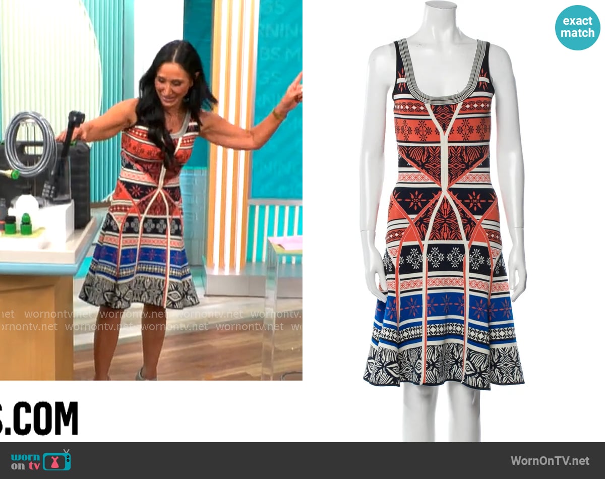 Diane von Furstenberg Ilsa Dress worn by Elizabeth Werner on CBS Mornings