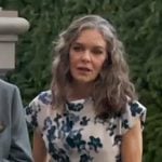 Diane's blue floral dress on The Young and the Restless