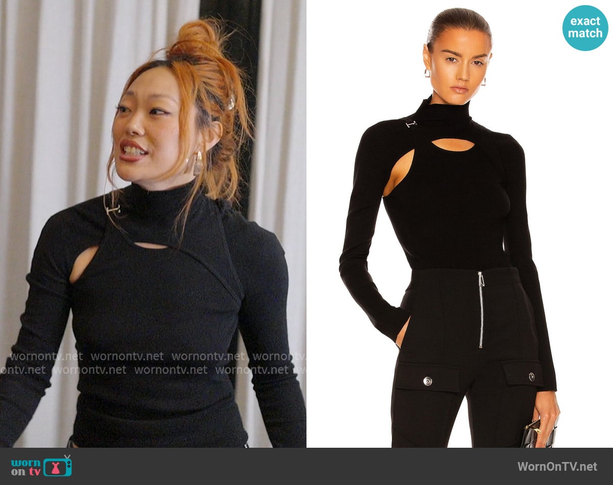 Dion Lee E-Hook Holster Hybrid Long Sleeve Top