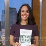 Dr. Dana Suskind's purple sheath dress on Good Morning America