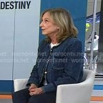 Dr. Florence Comite’s indigo denim tweed jacket on Today