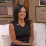 Dr. Tara Narula’s black grommet detail dress on Good Morning America