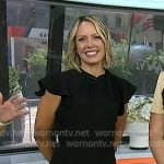 Dylan’s black flutter sleeve jumpsuit on Today