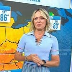 Dylan’s blue striped polo dress on Today