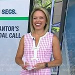 Dylan’s pink gingham check mini dress on Today