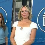 Dylan’s white cap sleeve dress on Today