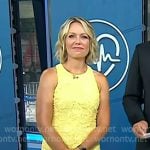 Dylan’s yellow sleeveless lace dress on Today