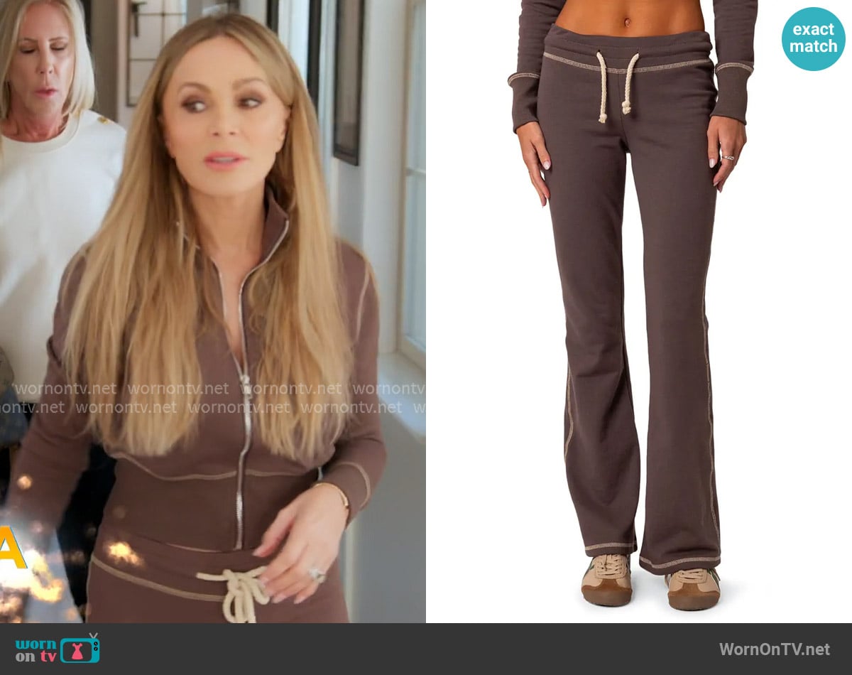 Edikted Alexia Low Rise Sweatpants worn by Tamra Judge on The Real Housewives of Orange County