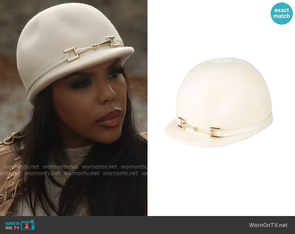 Elisabetta Franchi Wool Cap worn by Kelli Ferrell on The Real Housewives of Atlanta