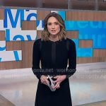 Ellison's black long sleeve dress on NBC News Daily