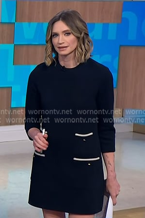 Ellison’s black shift dress on NBC News Daily