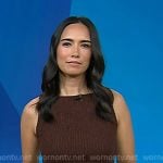 Emilie’s brown smocked dress on Today