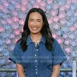 Emilie’s gathered waist denim shirtdress on Today