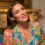 Emily's floral print dress on Access Hollywood