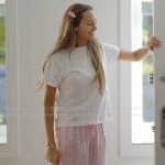 Emira’s printed tee and pajama pants on Next Gen NYC