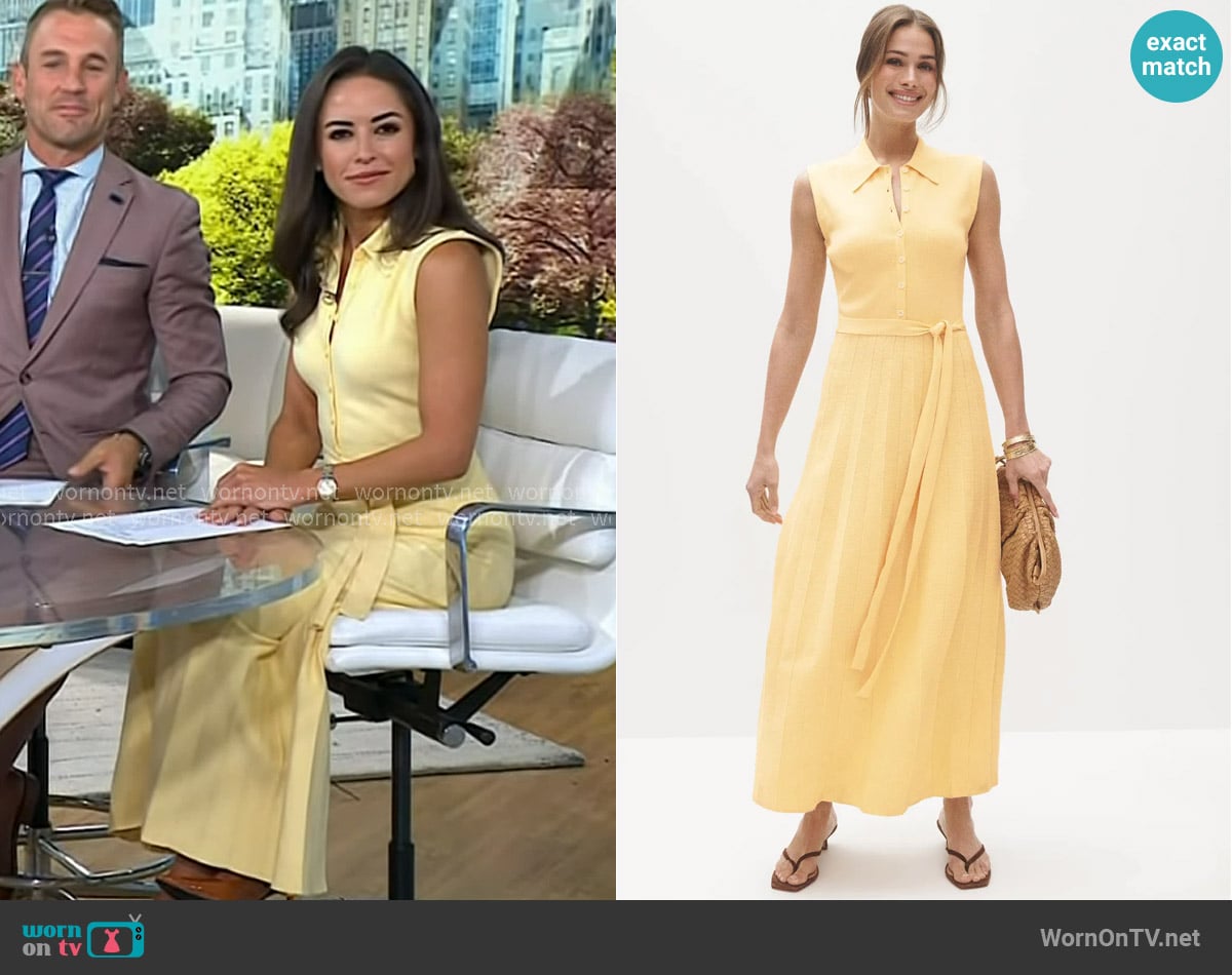 En Saison Palazzo Knit Midi Dress worn by Kaylee Hartung on Today