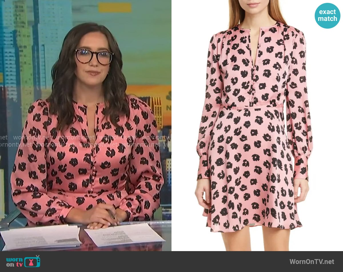 Equipment Danette A-Line Mini Dress worn by Savannah Sellers on NBC News Daily