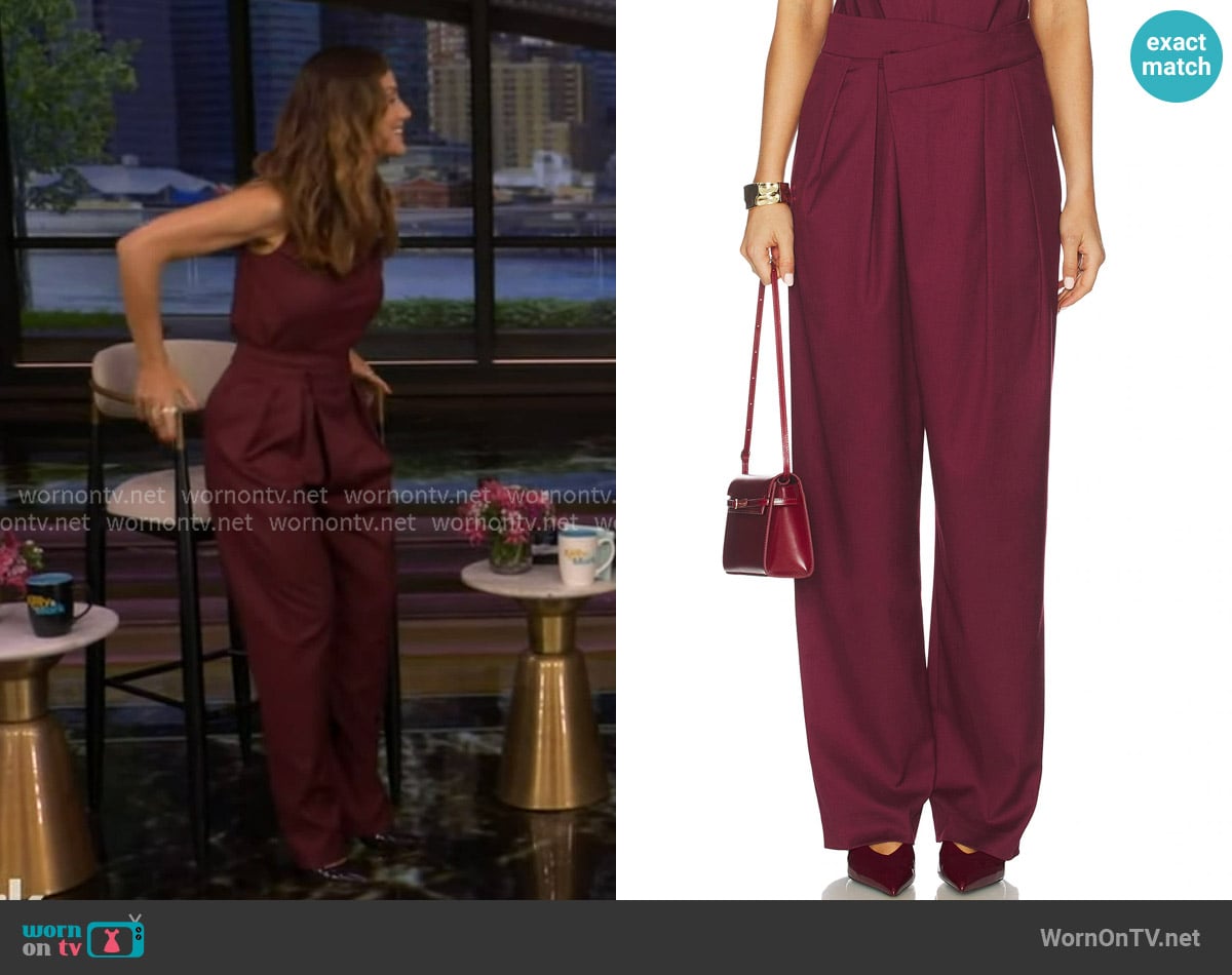 Et Ochs Leon Asymmetric Pant worn by Minka Kelly on Live with Kelly and Mark