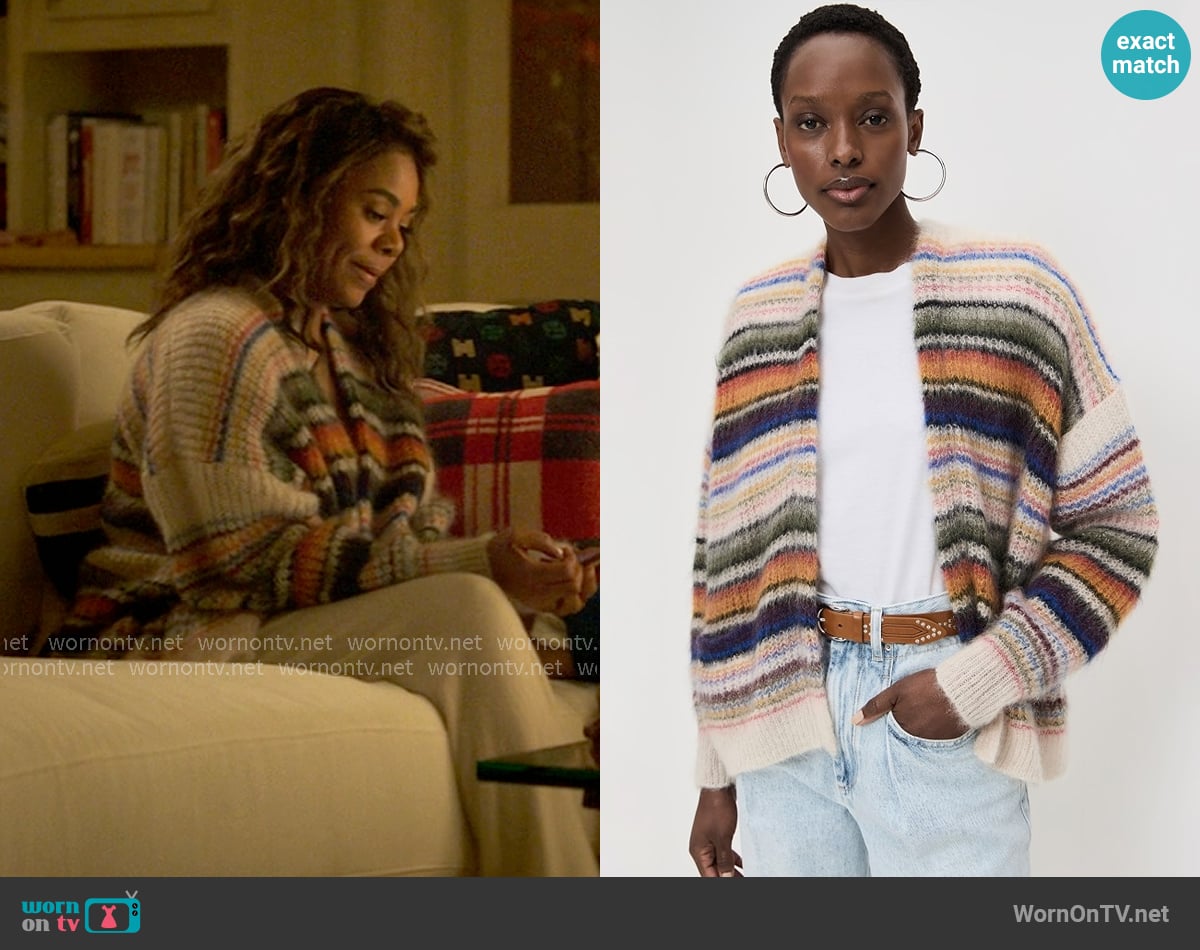 Etoile Isabel Marant Dana Cardigan worn by  Dru-Ann Jones (Regina Hall) on The Five Star Weekend
