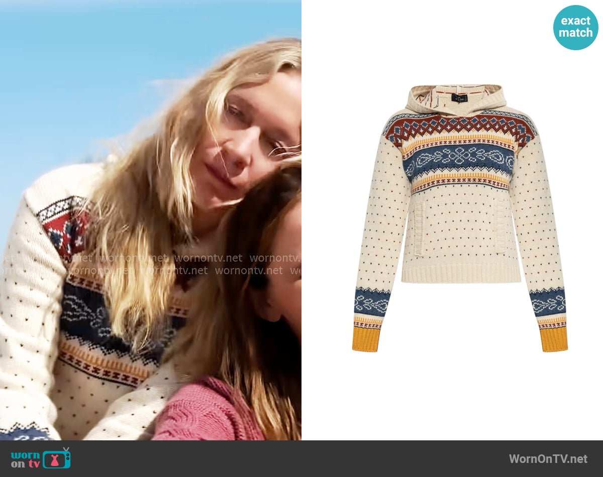 Etro Patterned Hooded Sweater worn by  Tatum McKenzie ( Chloë Sevigny) on The Five Star Weekend