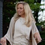 Eva’s ivory metallic shorts on Elle