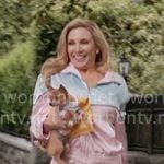 Eva's pink track jacket and shorts set on Elle