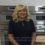 Evelyn Braxton’s black embellished cutout dress on Today