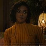 Fatima’s mustard ribbed dress on The Chi