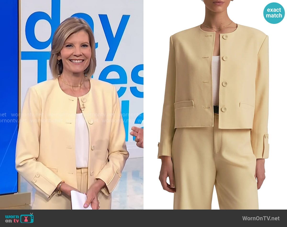 Kate’s yellow jacket on NBC News Daily Kate’s yellow jacket on NBC News Daily