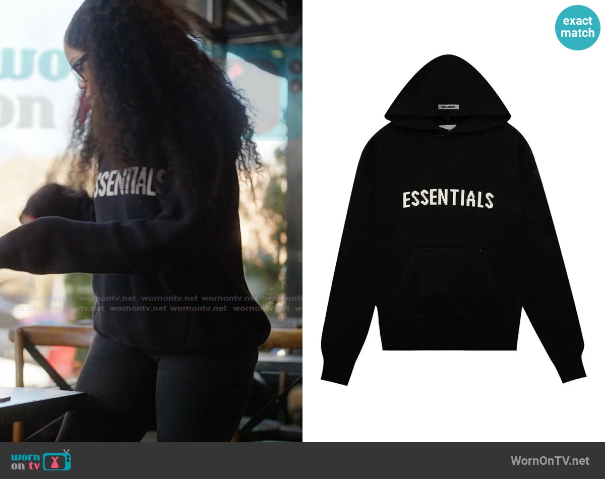 Fear of God Essentials Knit Sweater worn by Riley Burruss on Next Gen NYC