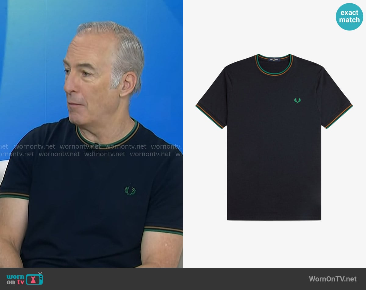 Fred Perry Twin Tipped T-Shirt worn by  Bob Odenkirk on Today