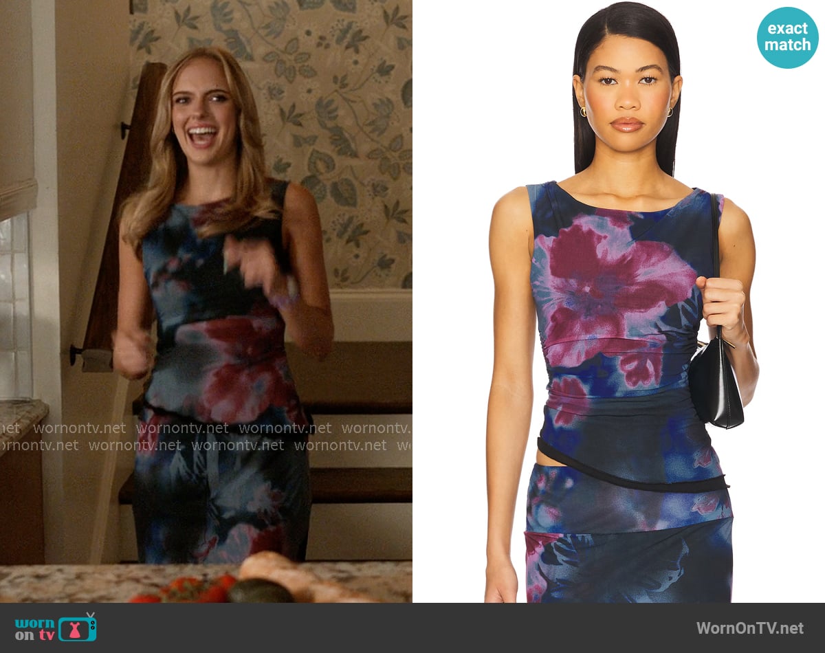 Free People Ash Top in Night Combo worn by Madison (Jessica Belkin) on Elle